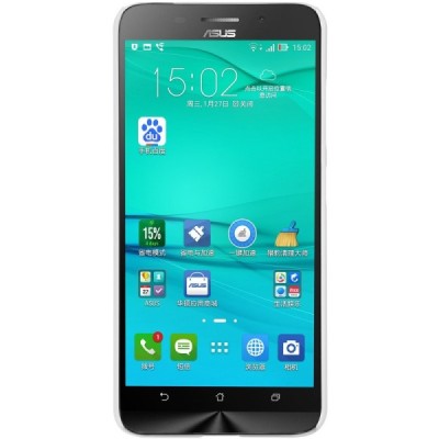 Asus Zenfone Max (ZC550KL) Nillkin Frosted Shield baltas plastikinis dėklas + apsauginė ekrano plėvelė / Priedai.lt