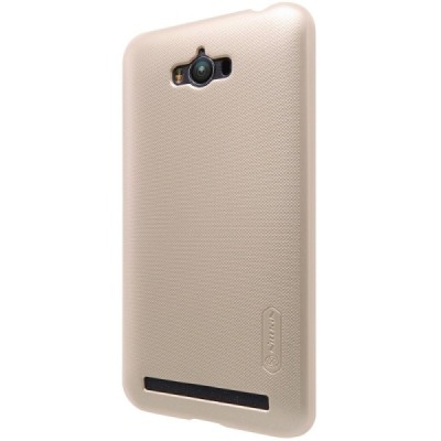 Asus Zenfone Max (ZC550KL) Nillkin Frosted Shield zelta plastmasas apvalks + ekrāna aizsargplēve / Vacins.lv