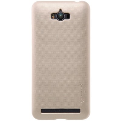 Asus Zenfone Max (ZC550KL) Nillkin Frosted Shield zelta plastmasas apvalks + ekrāna aizsargplēve / Vacins.lv