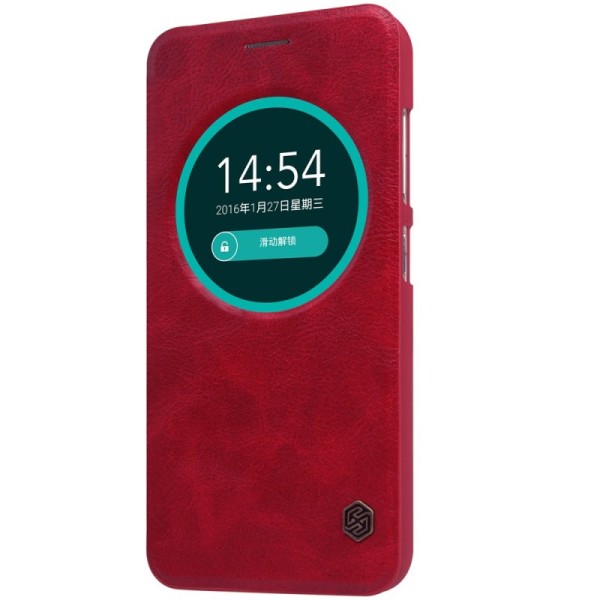„Nillkin“ Qin atverčiamas dėklas - raudonas (Zenfone Max)
