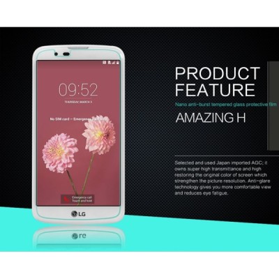 LG K10 (K420N) „Nillkin“ 9H Tempered Glass ekrāna aizsargstikls / Vacins.lv