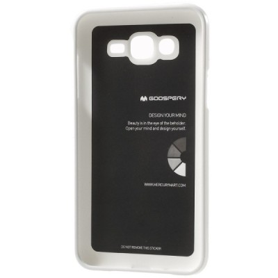 Samsung Galaxy J7 (J700) Mercury balts cieta silikona (TPU) apvalks / vacins.lv