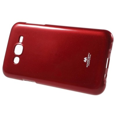 Samsung Galaxy J7 (J700) Mercury raudonas kieto silikono tpu dėklas - nugarėlė / Priedai.lt