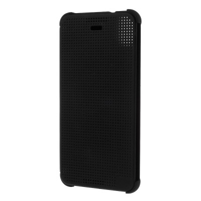HTC Desire 626 Smart Dot View atverčiamas juodas dėklas - knygutė / Priedai.lt
