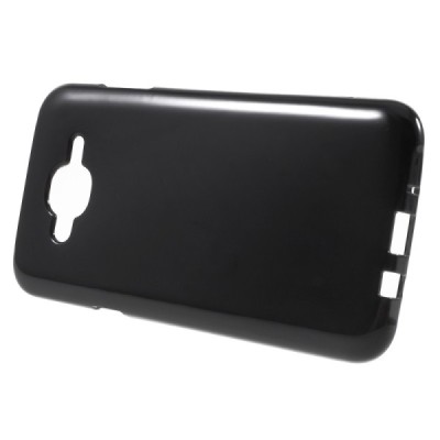 Samsung Galaxy J7 (J700) cieta silikona (TPU) melns apvalks / vacins.lv