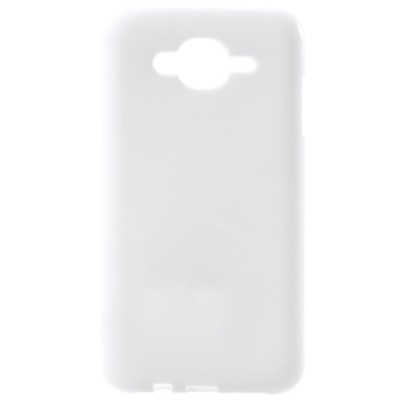 Samsung Galaxy J7 (J700) cieta silikona (TPU) balts apvalks / vacins.lv
