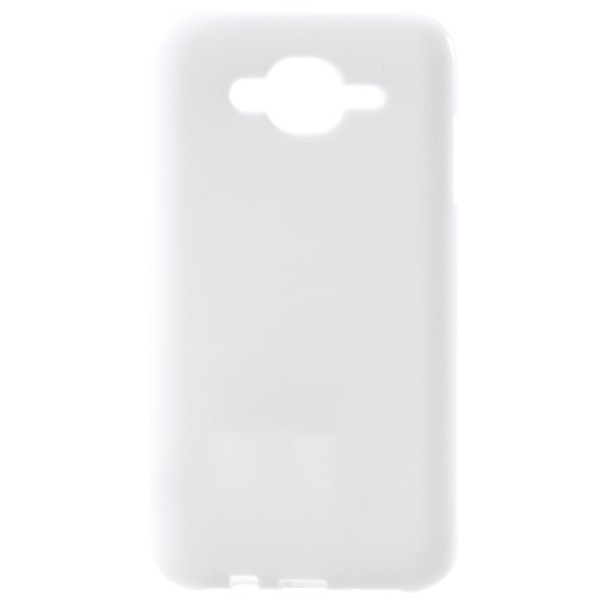Kieto silikono (TPU) dėklas - baltas (Galaxy J7 2015)