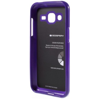 Samsung Galaxy J2 (J200) Mercury violetinis kieto silikono tpu dėklas - nugarėlė / Priedai.lt