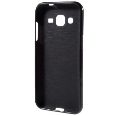 Samsung Galaxy J2 (J200) cieta silikona (TPU) melns apvalks / vacins.lv