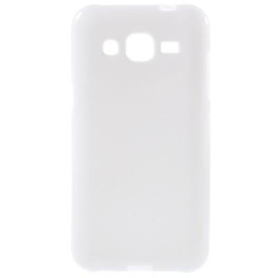 Samsung Galaxy J2 (J200) cieta silikona (TPU) balts apvalks / vacins.lv