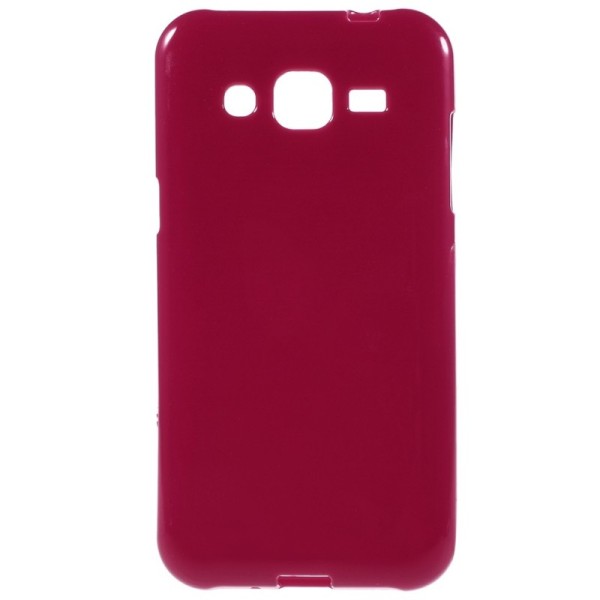 Kieto silikono (TPU) dėklas - raudonas (Galaxy J2)
