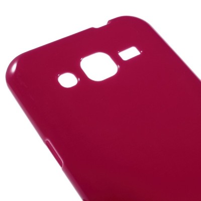 Samsung Galaxy J2 (J200) kieto silikono TPU raudonas dėklas - nugarėlė / Priedai.lt