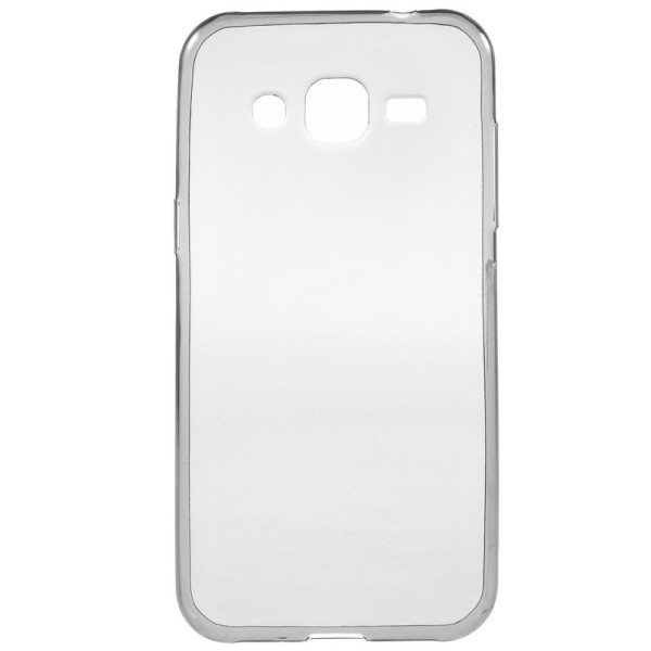 Ploniausias TPU skaidrus dėklas - pilkas (Galaxy J2)