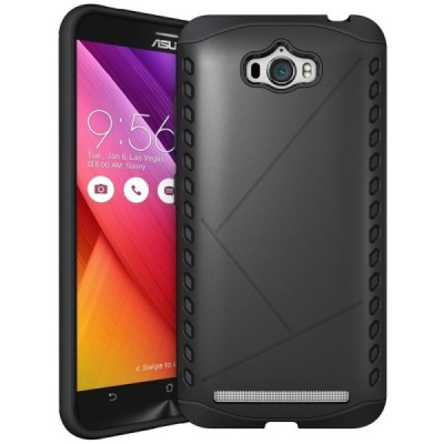 Pastiprinātas aizsardzības melns Asus Zenfone Max (ZC550KL) apvalks / Vacins.lv