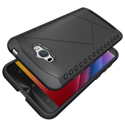 Pastiprinātas aizsardzības melns Asus Zenfone Max (ZC550KL) apvalks / Vacins.lv