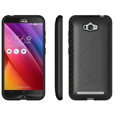 Pastiprinātas aizsardzības melns Asus Zenfone Max (ZC550KL) apvalks / Vacins.lv