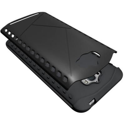 Pastiprinātas aizsardzības melns Asus Zenfone Max (ZC550KL) apvalks / Vacins.lv