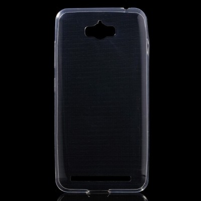 Asus Zenfone Max (ZC550KL) dzidrs (caurspīdīgs) cieta silikona TPU pasaulē planākais apvalks / Vacins.lv