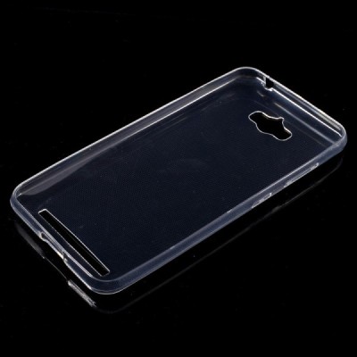 Asus Zenfone Max (ZC550KL) dzidrs (caurspīdīgs) cieta silikona TPU pasaulē planākais apvalks / Vacins.lv