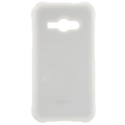 Samsung Galaxy J1 Ace (J110) Mercury balts cieta silikona (TPU) apvalks / vacins.lv