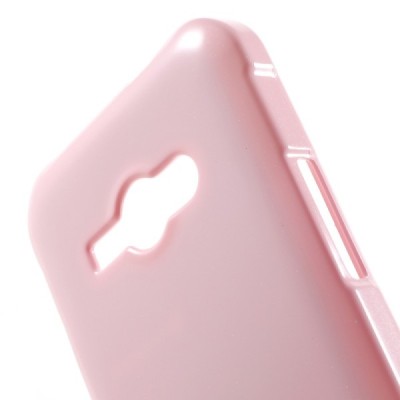 Samsung Galaxy J1 Ace (J110) Mercury šviesiai rožinis kieto silikono tpu dėklas - nugarėlė / Priedai.lt