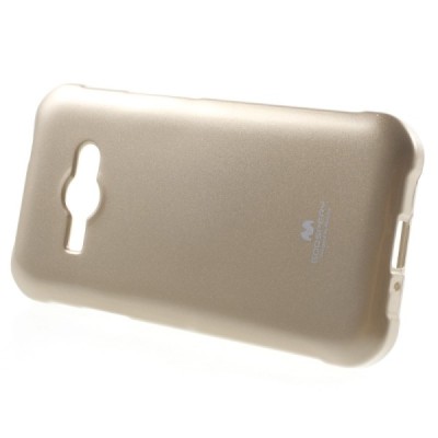 Samsung Galaxy J1 Ace (J110) Mercury auksinis kieto silikono tpu dėklas - nugarėlė / Priedai.lt