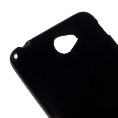 Sony Xperia E4 (Sony Xperia E4 Dual) cieta silikona (TPU) melns apvalks / vacins.lv
