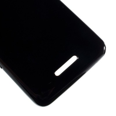 Sony Xperia E4 (Sony Xperia E4 Dual) cieta silikona (TPU) melns apvalks / vacins.lv