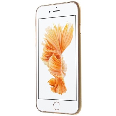 Apple iPhone 6 (6s) „Kavaro“ Swan plastikinis skaidrus permatomas auksinis dėklas su kristalais / Priedai.lt