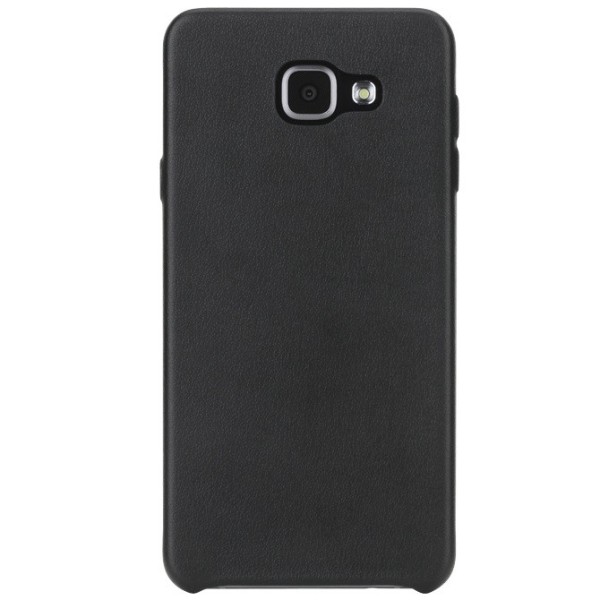 „Rock“ Slim Leather ādas apvalks - melns (Galaxy A7 2016)