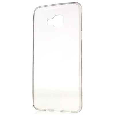 Samsung Galaxy A7 2016 (A710) dzidrs (caurspīdīgs) cieta silikona TPU pasaulē planākais pelēks apvalks / Vacins.lv