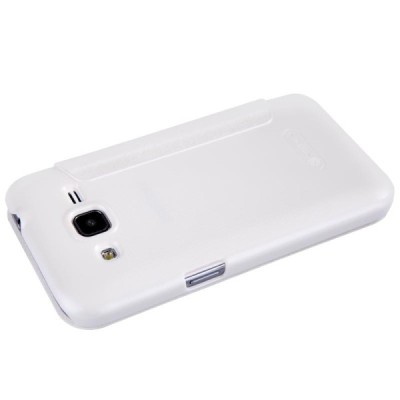 Samsung Galaxy Core Prime (G360) „Nillkin“ Sparkle atvēramais balts maciņš / Vacins.lv