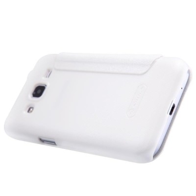 Samsung Galaxy Core Prime (G360) „Nillkin“ Sparkle atvēramais balts maciņš / Vacins.lv