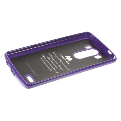 LG G3 D855 Mercury violeta cieta silikona (TPU) futrālis / Vacins.lv
