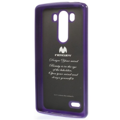 LG G3 D855 Mercury violeta cieta silikona (TPU) futrālis / Vacins.lv