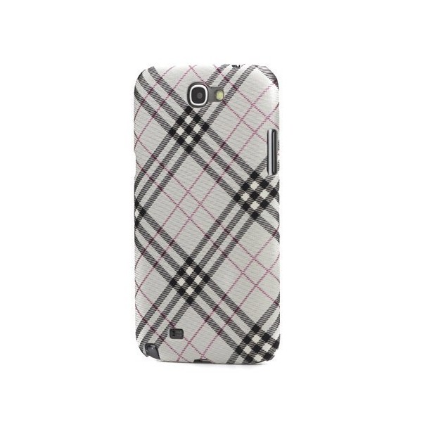 „Burberry“ stiliaus dėklas - pilkas (Galaxy Note 2)