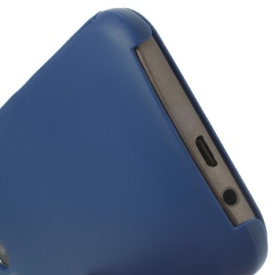 HTC One M8 (HTC One M8s) Smart Dot View atvērams zils maciņš - maks / Vacins.lv