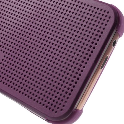 HTC One M9 Smart Dot View atvērams violeta maciņš - maks / Vacins.lv