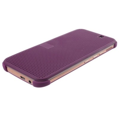 HTC One M9 Smart Dot View atvērams violeta maciņš - maks / Vacins.lv