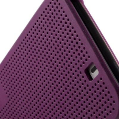 HTC One M9 Smart Dot View atvērams violeta maciņš - maks / Vacins.lv