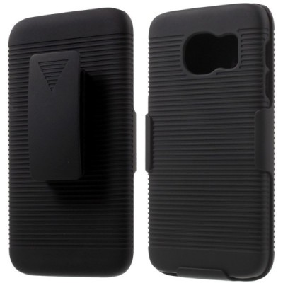 Samsung Galaxy S7 (G930) Plastmasas apvalks pie siksna - melns / vacins.lv