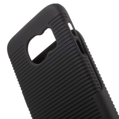 Samsung Galaxy S7 (G930) Plastikinis dėklas prie diržo - juodas / Priedai.lt