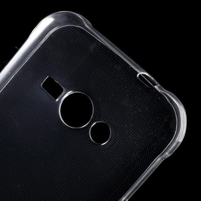 Samsung Galaxy J1 Ace (J110) skaidrus (permatomas) kieto silikono TPU ploniausias pasaulyje dėklas / Priedai.lt