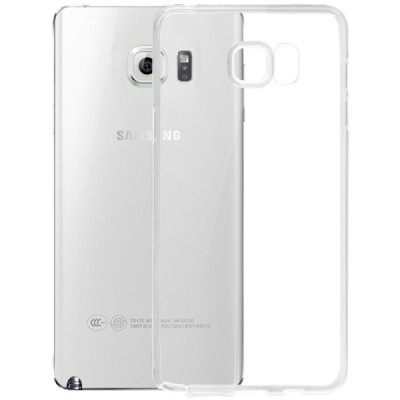 Samsung Galaxy Note 5 (N920) skaidrus (permatomas) kieto silikono TPU ploniausias pasaulyje dėklas / Priedai.lt