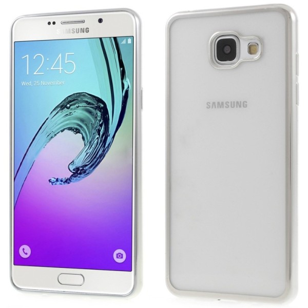 Cieta silikona (TPU) dzidrs apvalks - sudrabs (Galaxy A5 2016)