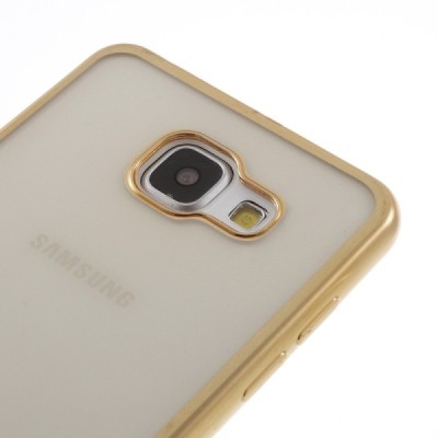Samsung Galaxy A5 (2016) A510 Cieta silikona (TPU) dzidrs apvalks - zelta / vacins.lv