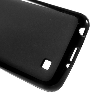 LG K4 (K120E) kieto silikono TPU juodas dėklas - nugarėlė / Priedai.lt