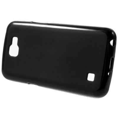 LG K4 (K120E) kieto silikono TPU juodas dėklas - nugarėlė / Priedai.lt