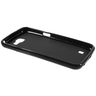 LG K4 (K120E) kieto silikono TPU juodas dėklas - nugarėlė / Priedai.lt