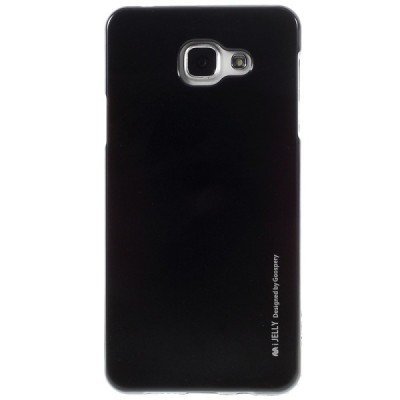Samsung Galaxy A7 2016 (A710) Mercury juodas kieto silikono (TPU) dėklas / Priedai.lt